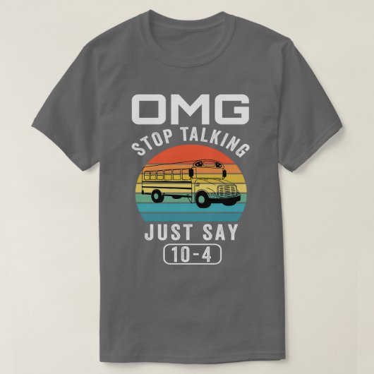 1とストップ言ったOmg Tシャツ (デザイン正面)