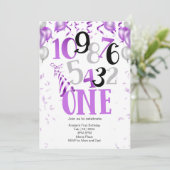 1にカウントダウン！最初の誕生日招待状 招待状 (スタンド正面)