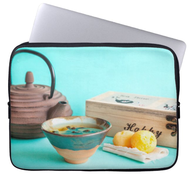 1のための茶 ラップトップスリーブ (正面)