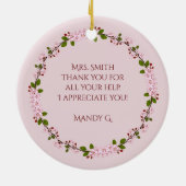 #1のアシス教えタント セラミックオーナメント (裏面)