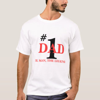 #、1のパパ、人、伝説 Tシャツ