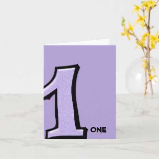 1のラベンダーのメモカード カード (黄色い花)