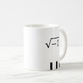 -1の二乗根はiに匹敵します コーヒーマグカップ (正面右)