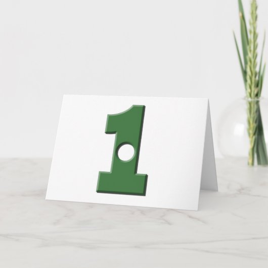 1の穴 カード (正面)