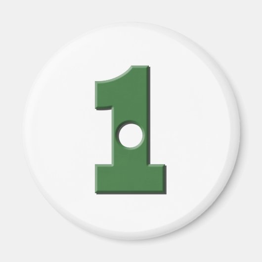 1の穴 マグネット (正面)