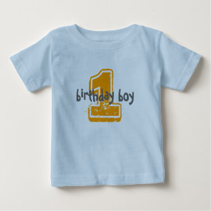 1の誕生日の男の子 ベビーTシャツ