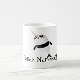 1のNarwhalそしてパンダ コーヒーマグカップ