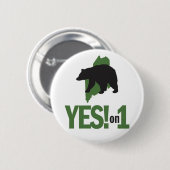 1のYes! ボタン 缶バッジ (正面&裏面)