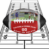 1または2枚のフォトサッカーパーソナライズされたボール、赤 アメリカンフットボール