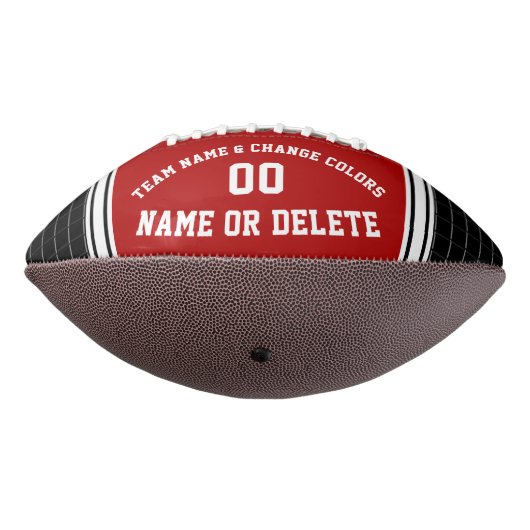 1または2枚のフォトサッカーパーソナライズされたボール、赤 アメリカンフットボール (回転270)