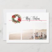 1または3写真と休日リースクリスマス (正面)