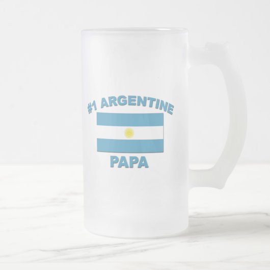 #1アルゼンチン人のパパ フロストグラスビールジョッキ (右)