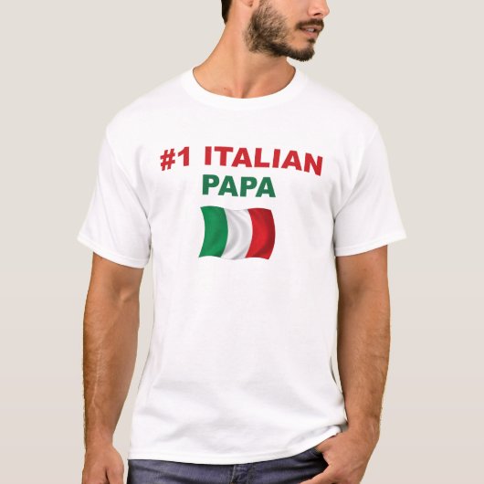 #1イタリア人のパパ Tシャツ (正面)