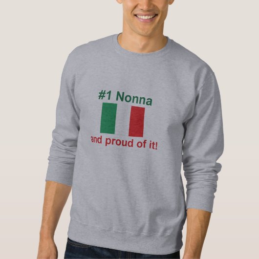 #1イタリア語Nonna (祖母) スウェットシャツ (正面)