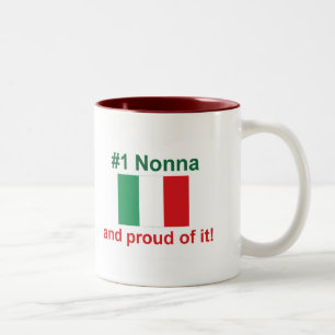 #1イタリア語Nonna (祖母) ツートーンマグカップ