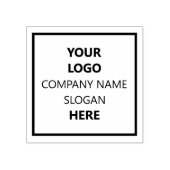 1イメージ独自のロゴを作成する会社名のスローガン ラバースタンプ (インプリント)