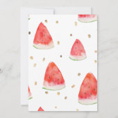 1インアメロンサマー誕生日招待状 招待状 (裏面)