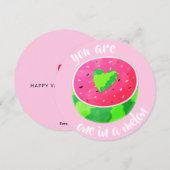 1インアメロンバレンタインハートスイカ大好き シーズンカード (正面/裏面)