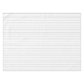 1インチの白いに50%の灰色のピンスタストライプイプ テーブルクロス (正面(横))