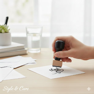 1インチ芸術的サイズのゴム印ありがとう ラバースタンプ