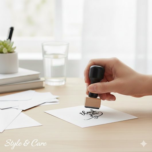 1インチ芸術的サイズのゴム印ありがとう ラバースタンプ