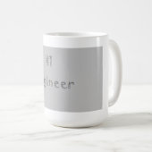 #1エンジニアのマグ(灰色) コーヒーマグカップ (正面右)