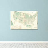 1エーカー当たりのオアツ キャンバスプリント (インサイチュ (ウッドフロア))