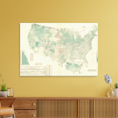 1エーカー当たりのオアツ キャンバスプリント (インサイチュ (リビング))