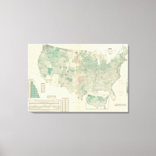 1エーカー当たりのオアツ キャンバスプリント (正面)