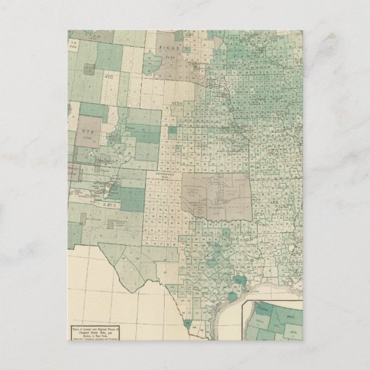 1エーカー当たりのオアツ ポストカード (正面)