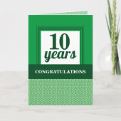 1カスタム年の一般社員記念日 カード (正面)