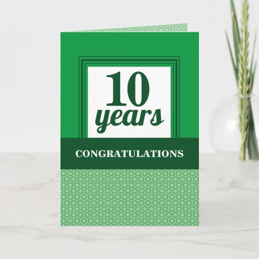 1カスタム年の一般社員記念日 カード (正面)