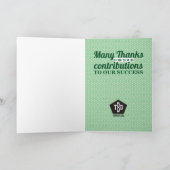 1カスタム年の一般社員記念日 カード (内部)