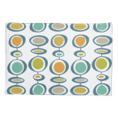 1カラフル世紀半モダンば幾何学圏 枕カバー (裏面)