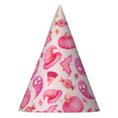 1ガーリー不気味歳の誕生日の名前パーティー パーティーハット (左)