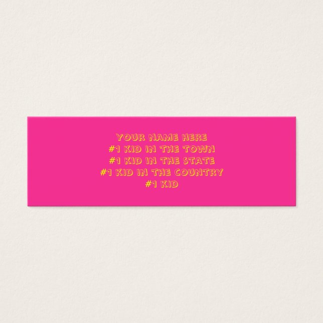 #1キッドカード (正面)