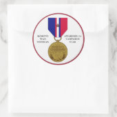 1キャンペーンスターコソボ戦争退役軍人 ラウンドシール (バッグ)