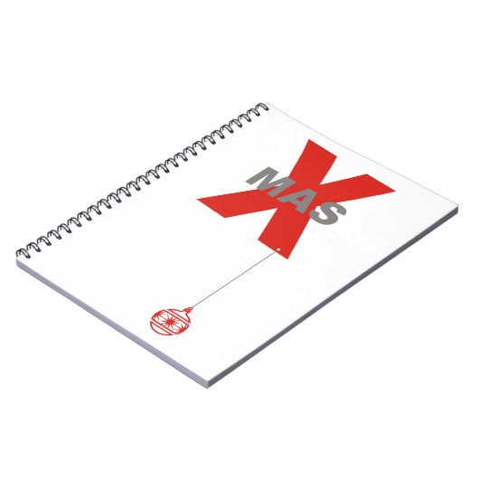 1クリスマスとクリスマスツリーオーナメント ノートブック (左側)