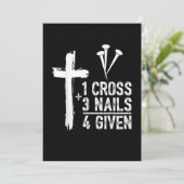 1クロス3釘許されたイエス キリストのイースターギフト シーズンカード (スタンド正面)