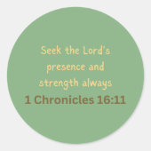 1クロニクル16:11楕円ステッカー ラウンドシール (正面)