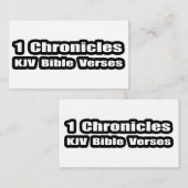 『1クロニクルKJV聖句』文字 エンクロージャーカード (正面/裏面)