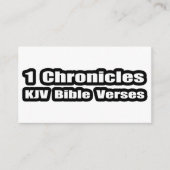 『1クロニクルKJV聖句』文字 エンクロージャーカード (正面)