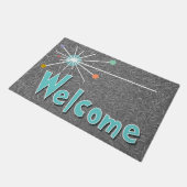 1クール世紀半モダンば「WELCOME」形式 ドアマット (アングル)