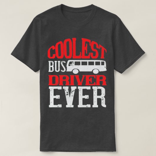1クール年1回のバスドライバー Tシャツ (デザイン正面)