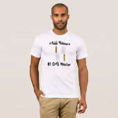 #1グリルマスターパーソナライズされたTシャツ Tシャツ (正面フル)