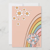 1グルービーベビー1st誕生日パーティの招待状 招待状 (裏面)