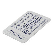 1コリンチアン3:16あなたは神の神殿です マグネット (左側)