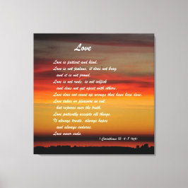1コリントカスタム13: 4-8 キャンバスプリント