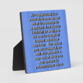 1コリント10:13 フォトプラーク (正面)