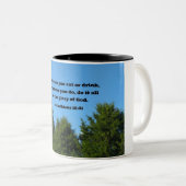 1コリント10:31だから、飲み食べるか飲むかは… ツートーンマグカップ (正面右)